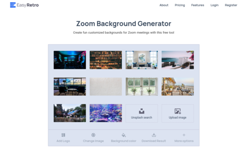 Zoom Background Generator: Free and Easy | EasyRetro