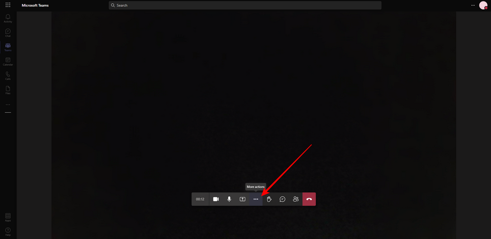Microsoft Teams screenshot showing what was descibed above.