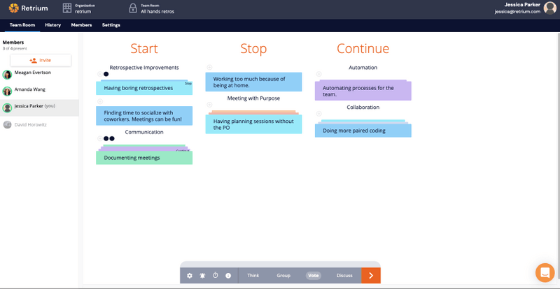 Retrium board example