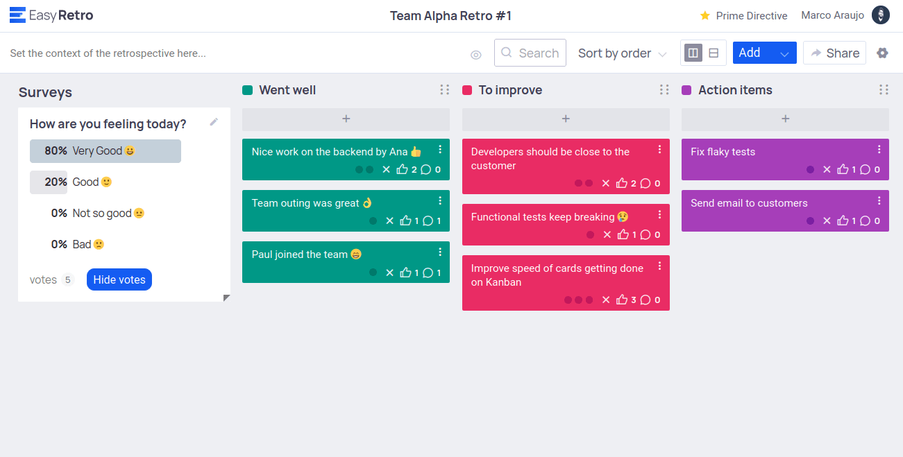 scrum retrospective games